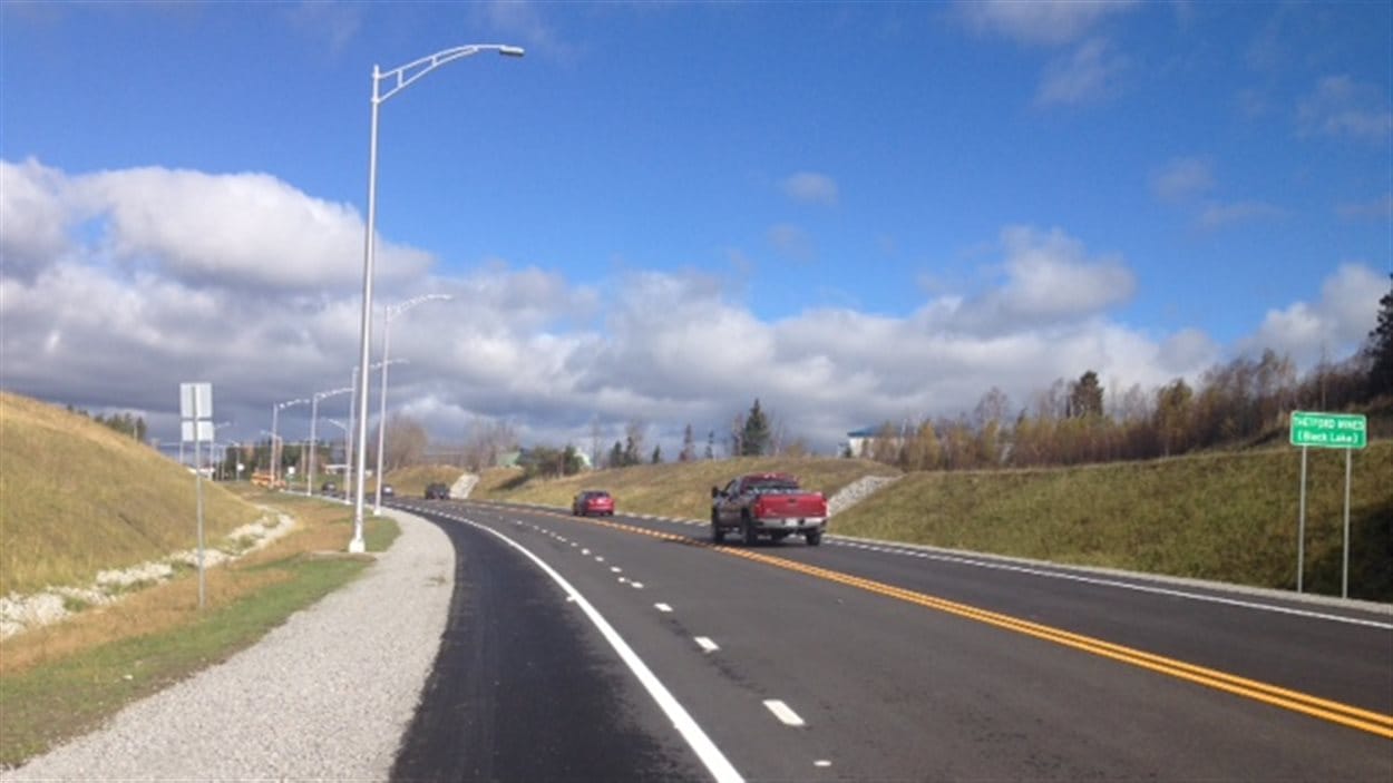 La route 112, entre Thetford Mines et SaintJosephdeColeraine, enfin