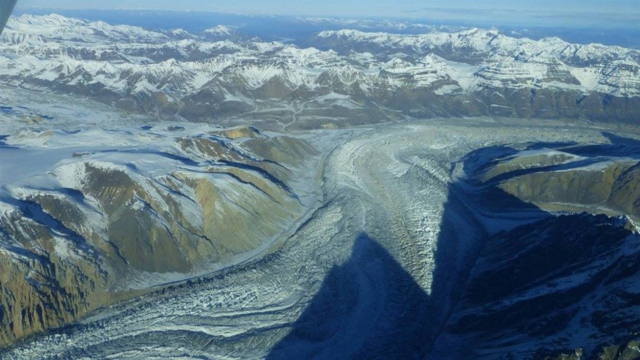 Le glacier du mont Steele.