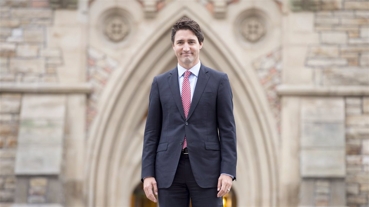  Prime minister-designate Justin Trudeau walks to a news conference from Parliament Hill in Ottawa on Oct. 20, 2015.