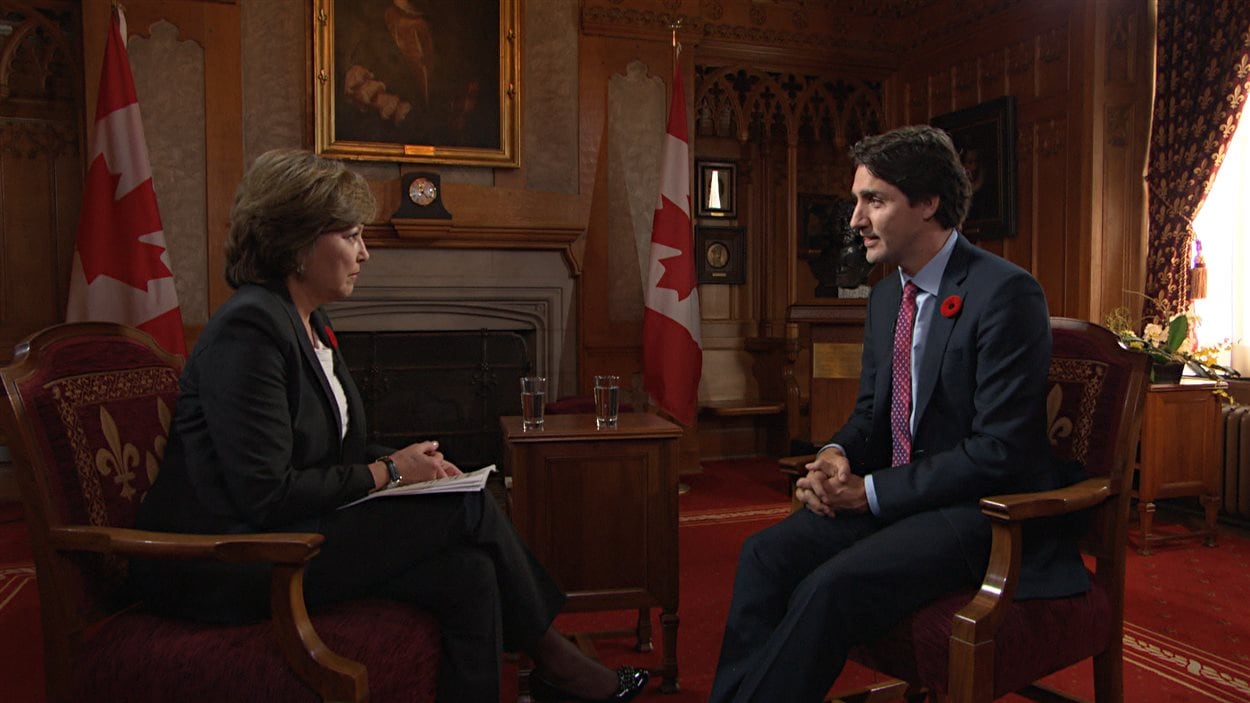 Justin Trudeau en entrevue avec Céline Galipeau