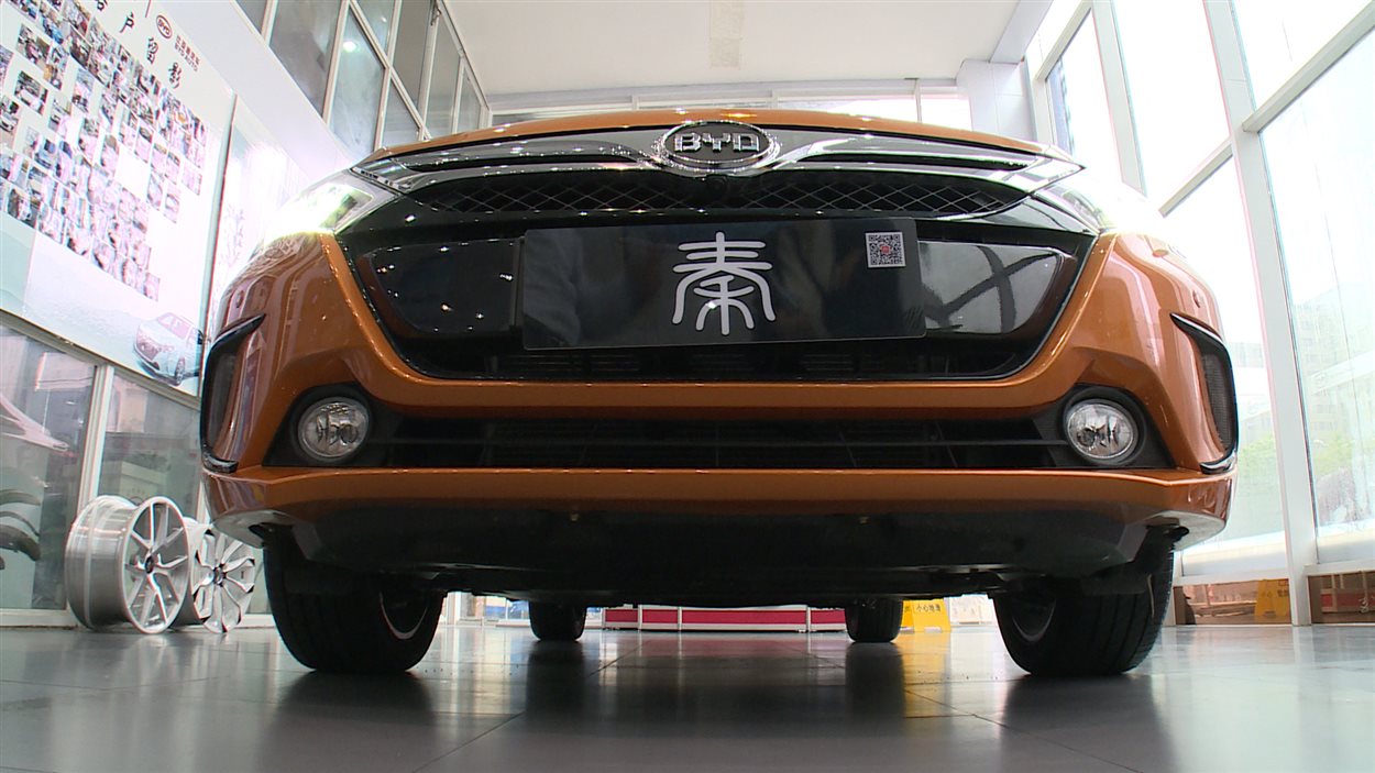 Voiture électrique BYD Qin, en Chine