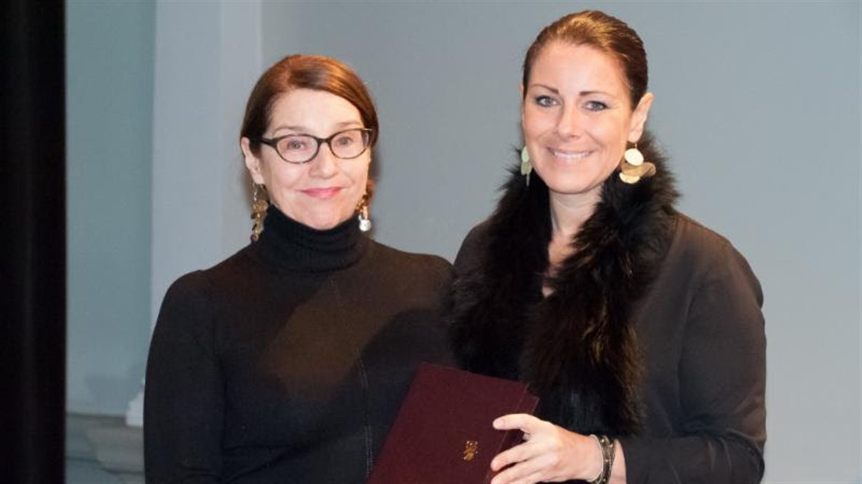 Dominique Robert et Manon Gauthier, membre du comité exécutif de la Ville de Montréal et responsable de la culture