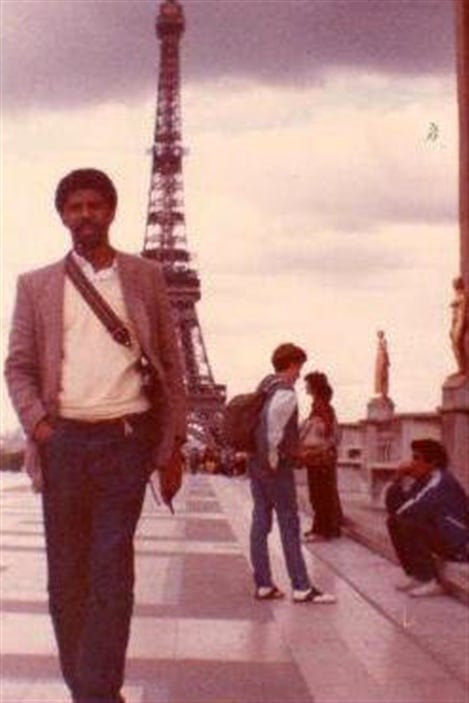 Dany Laferrière lors de son premier séjour à Paris en 1983