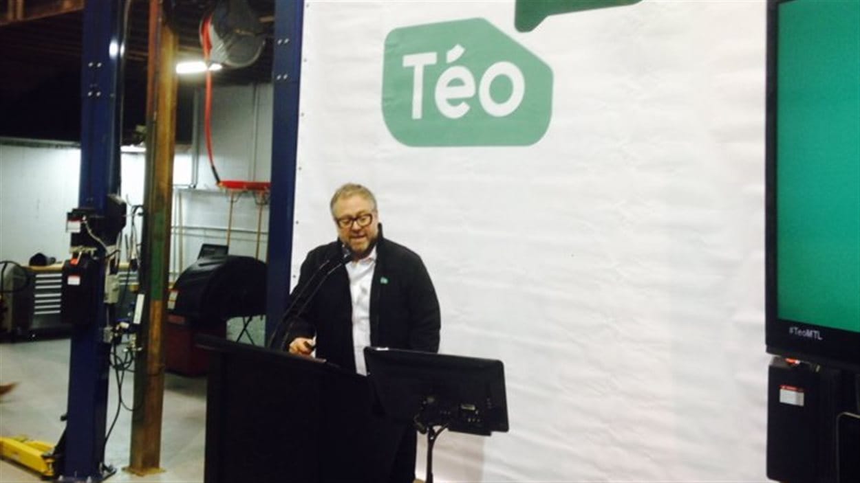 Alexandre Taillefer annonce le lancement de Taxi Téo.