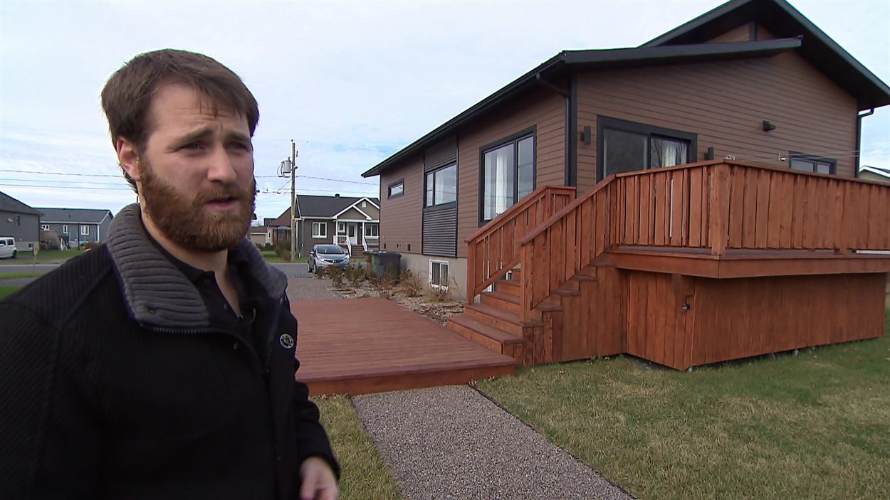 Philippe Cantin, propriétaire d'une maison écologique à Victoriaville