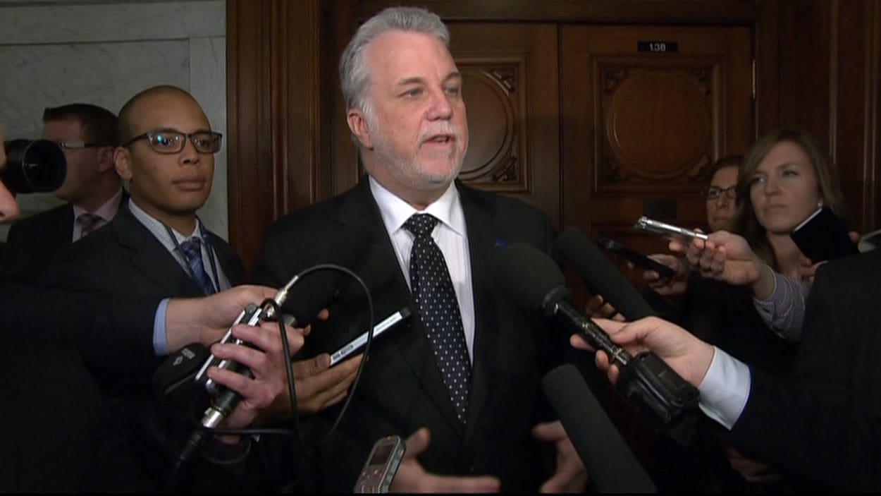 Philippe Couillard, à Québec, le 24 novembre