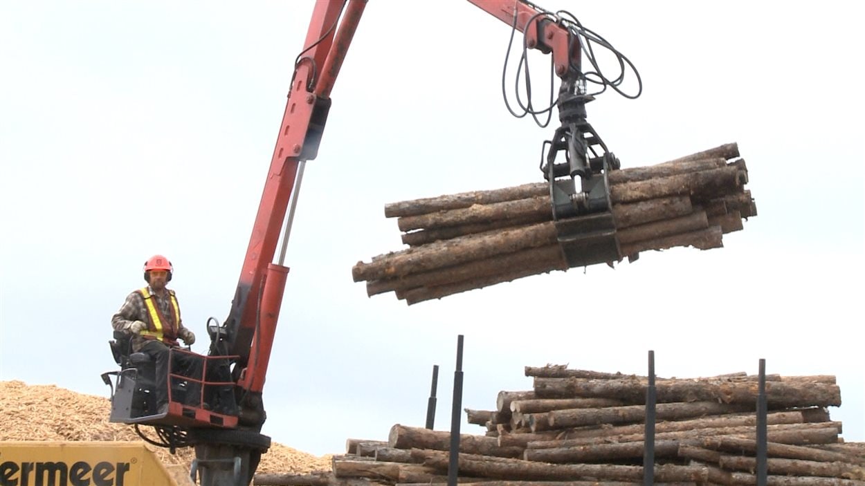 La scierie Olav Haavaldsrud Timber Compagny à Hornepayne.