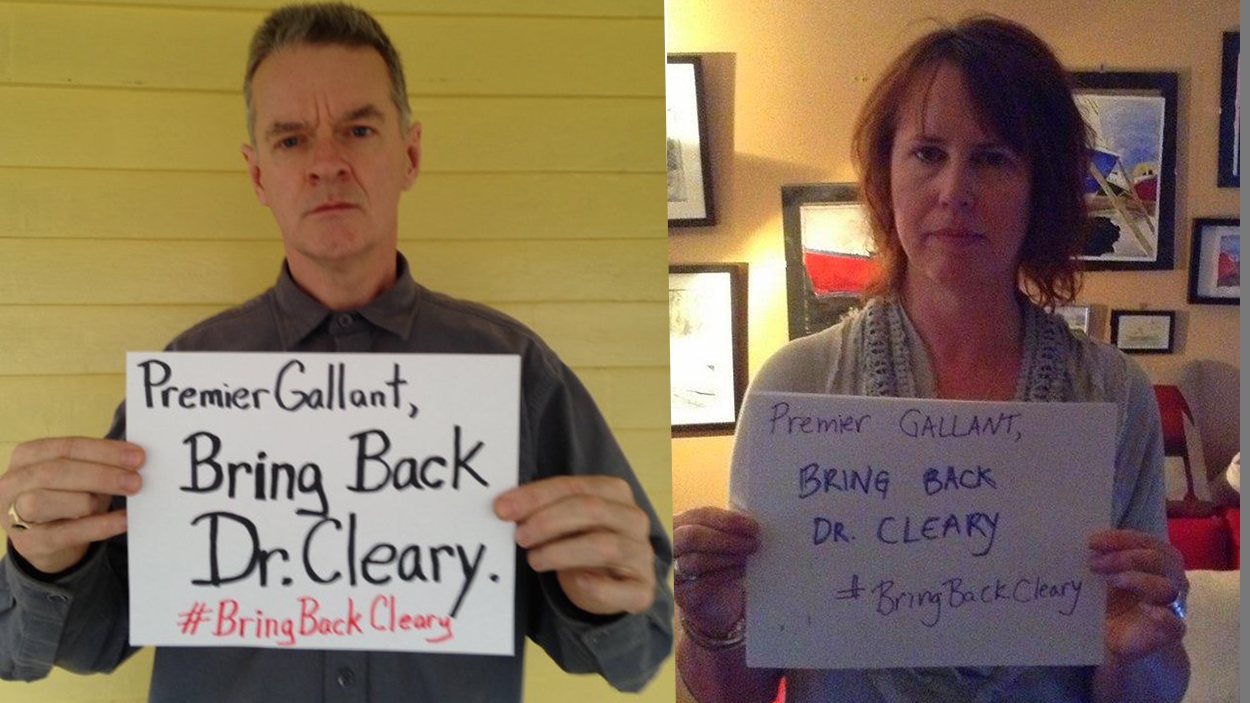 Les gens demandent le retour du Dr. Cleary