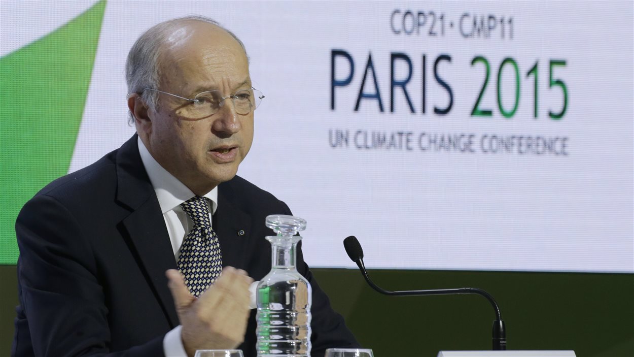 Le président de la conférence sur le climat de Paris, Laurent Fabius