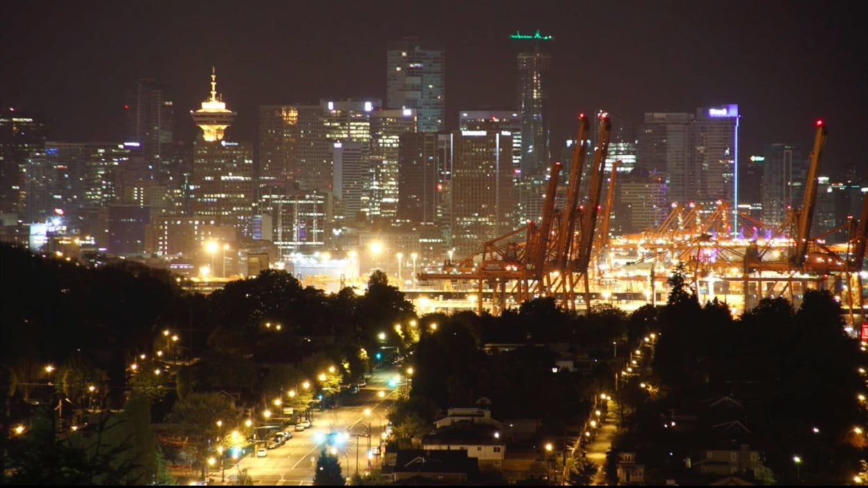 Vue sur le centre-ville de Vancouver.