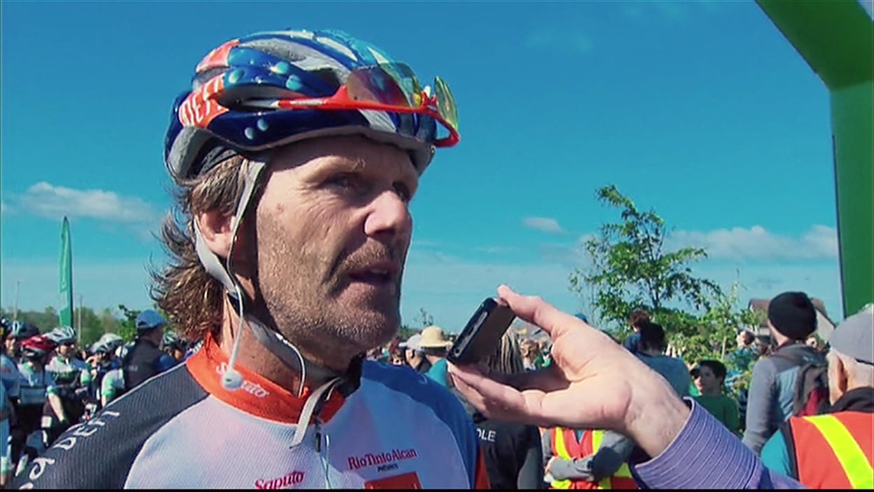 Pierre Lavoie à Rimouski en juin 2015