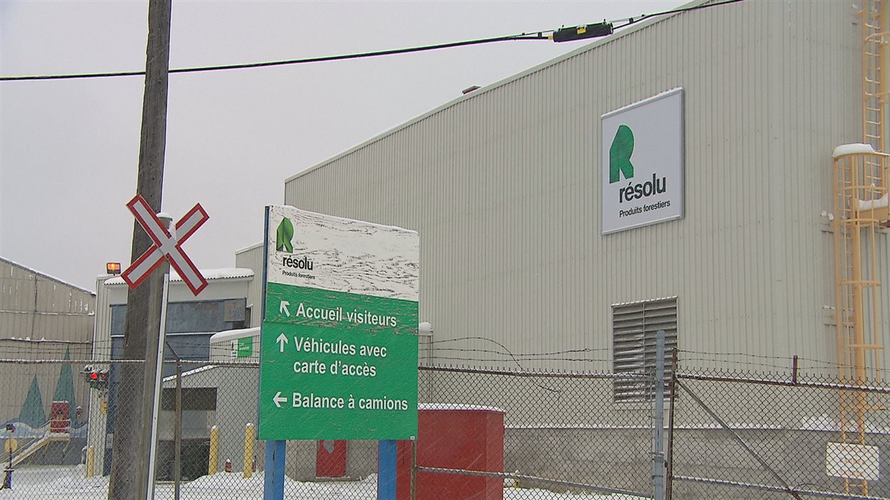 L'usine Kénogami de Produits forestiers Résolu