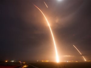 Le lancement de la fusée Falcon 9 le lundi 21 décembre 2015