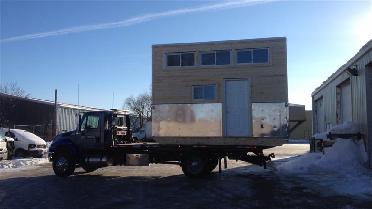 Cette mini-maison sera installée dans la Première Nation Big River, dans le nord de la Saskatchewan.