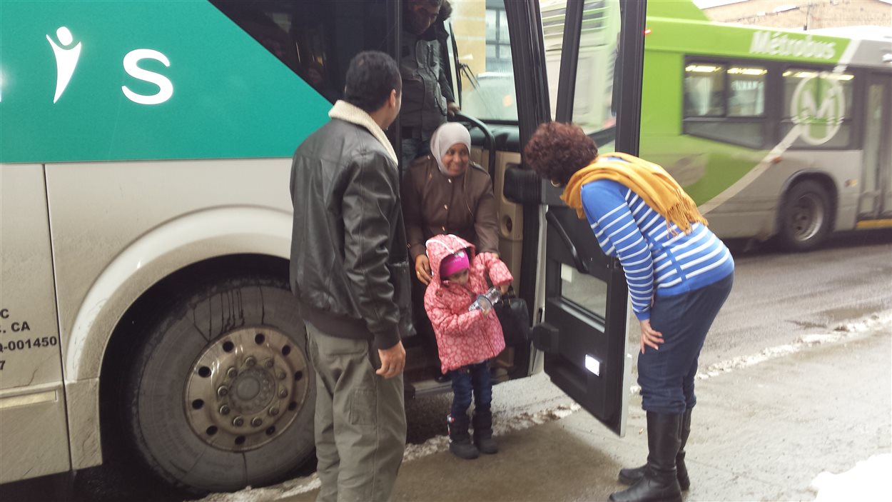 Réfugiés syriens arrivés à Québec.