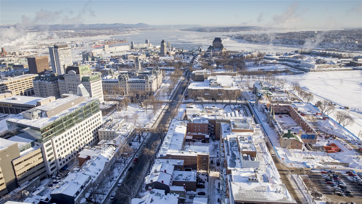 La ville de Québec, vue sur le Vieux-Québec