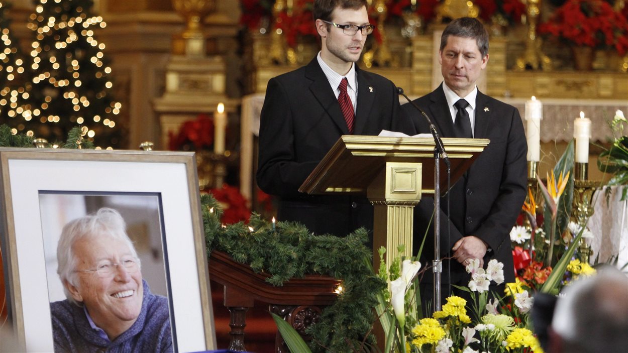 Deux des quatre fils de Jean-Paul L'Allier ont pris la parole lors des funérailles 