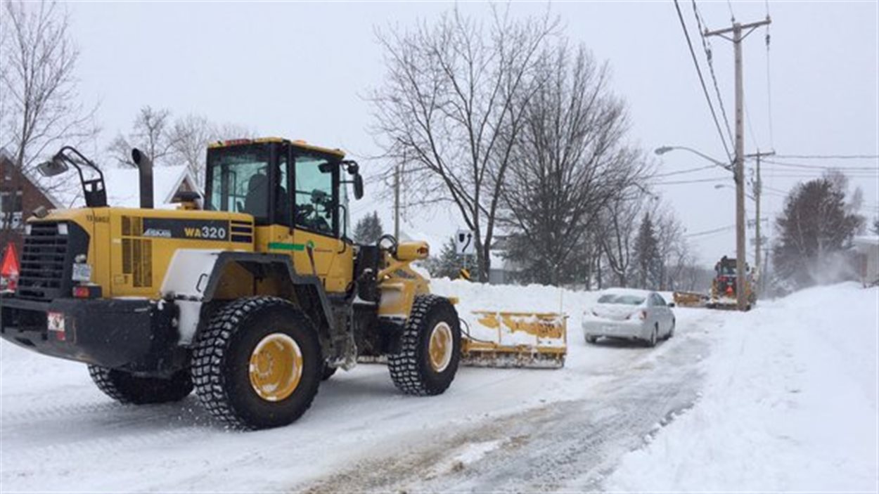 Déneigement à Rouyn-Noranda
