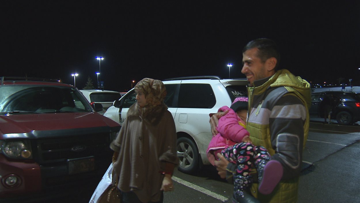 Une famille syrienne arrivée dimanche à Moncton