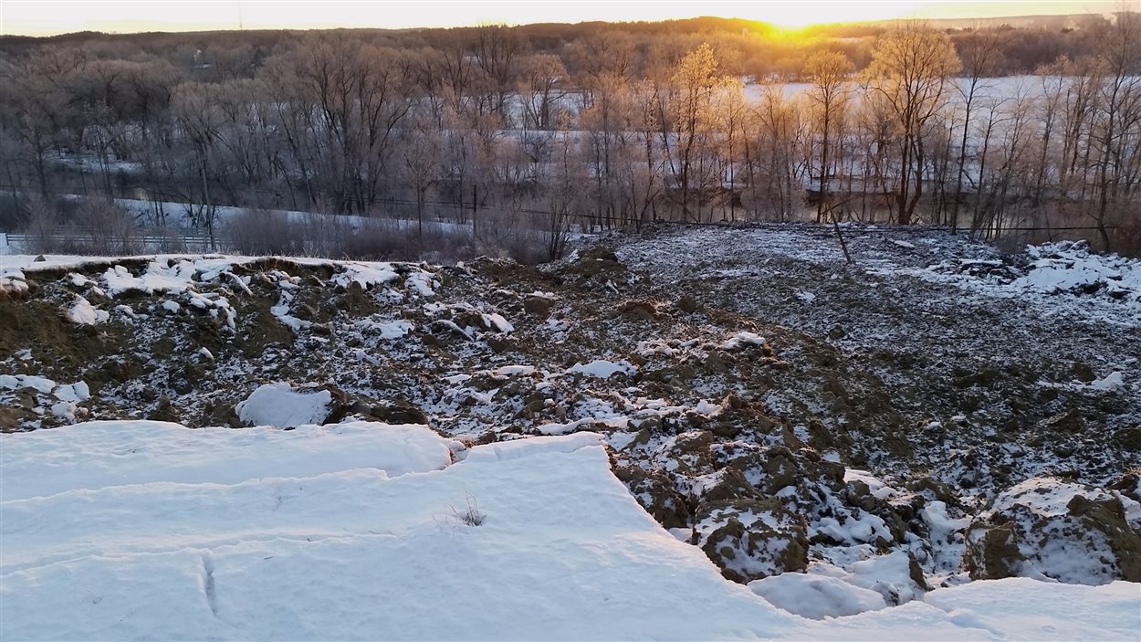 Glissement de terrain à Bury