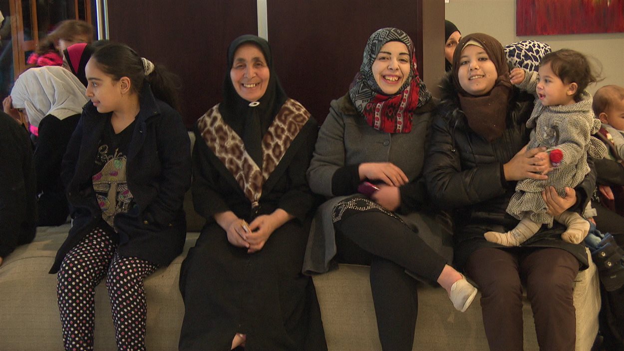 Une famille de réfugiées syriennes à Ottawa
