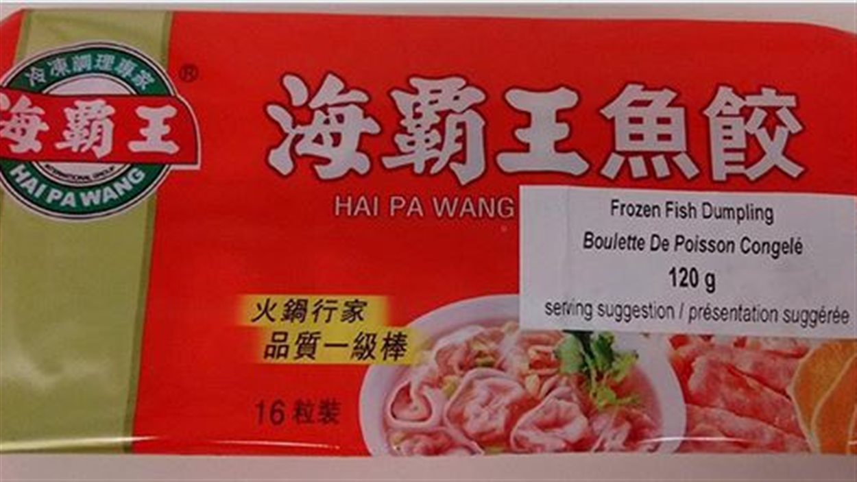 Les boulettes de poisson congelées Hai Pa Wang font l'objet d'un rappel en raison de la présence non indiquée sur l’étiquette d’oeufs et de blé.