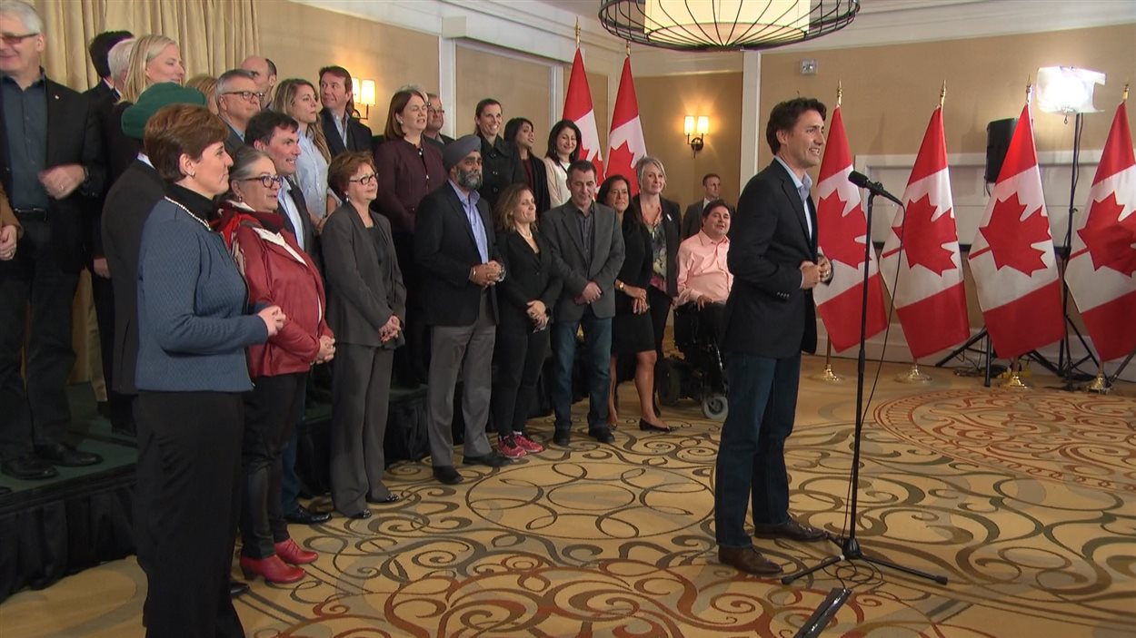 Justin Trudeau et son conseil des ministres à St. Andrews, au Nouveau-Brunswick