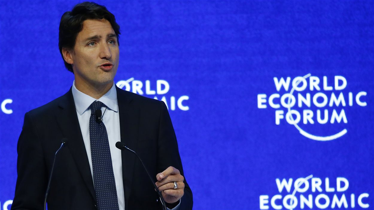 Le premier ministre canadien, Justin Trudeau, a fait salle comble au Forum économique mondial de Davos.