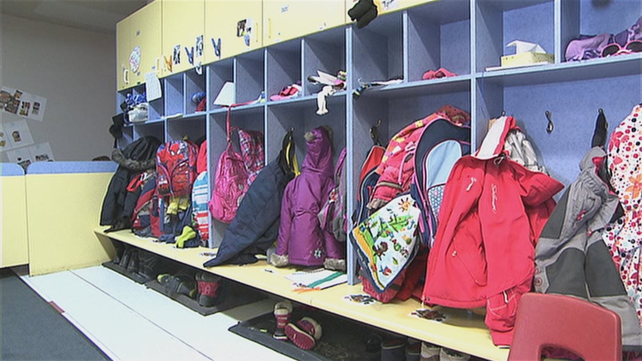 Vestiaire dans un CPE