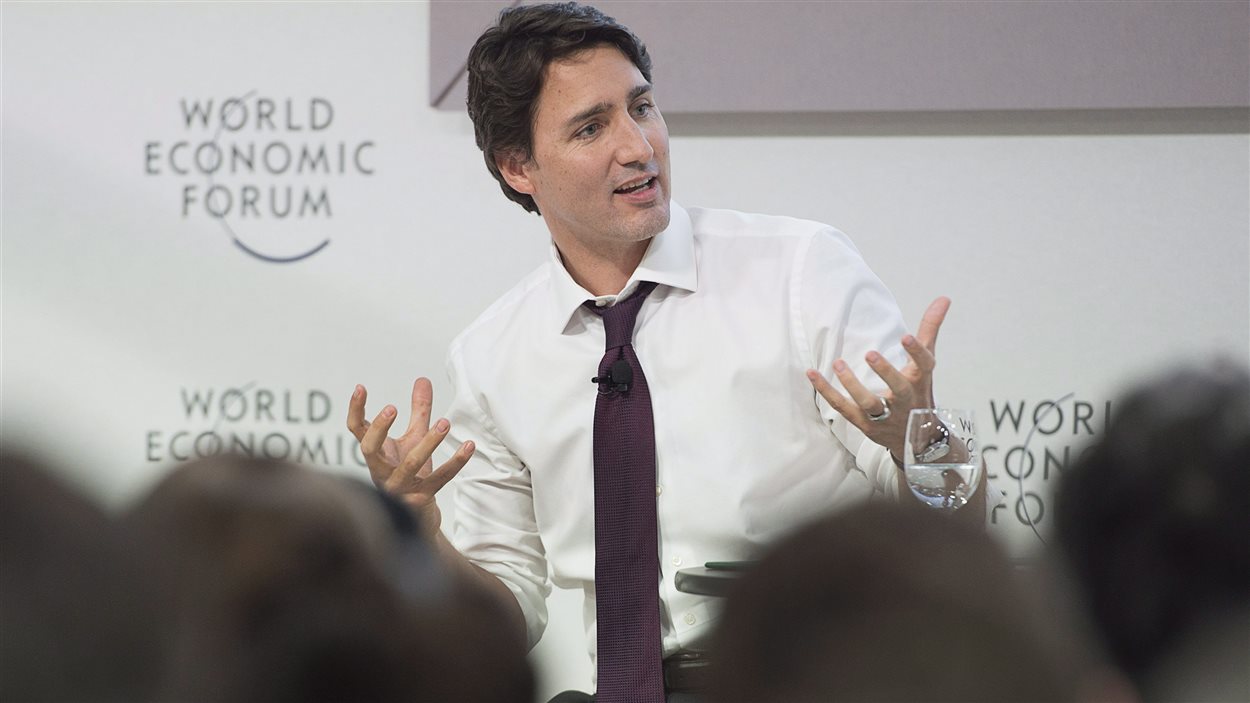 Justin Trudeau au forum de Davos