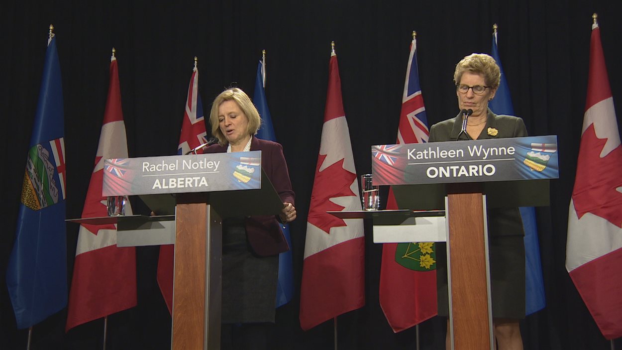 Rachel Notley et Kathleen Wynne à Toronto