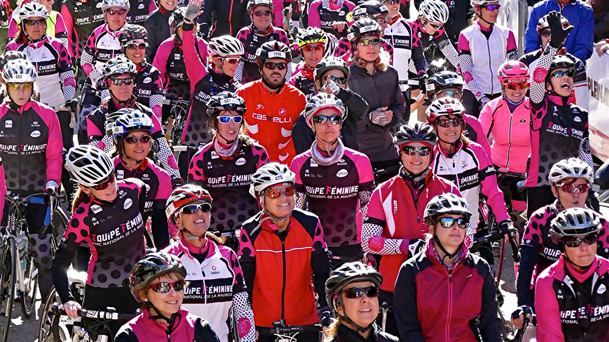 Les Roses du Défis du Parc lors de l'épreuve en 2015.