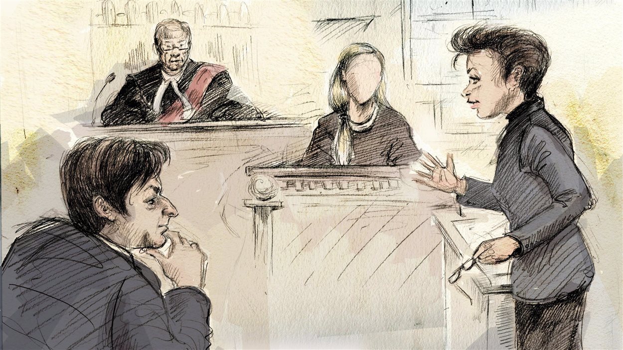 L'avocate de Jian Ghomeshi, Marie Henein, contre-interroge la première plaignante en cour.