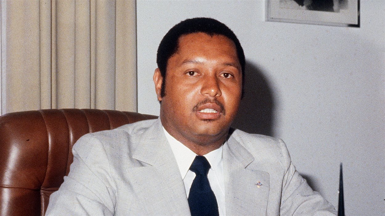 Le président de la République d'Haïti Jean-Claude Duvalier en 1982