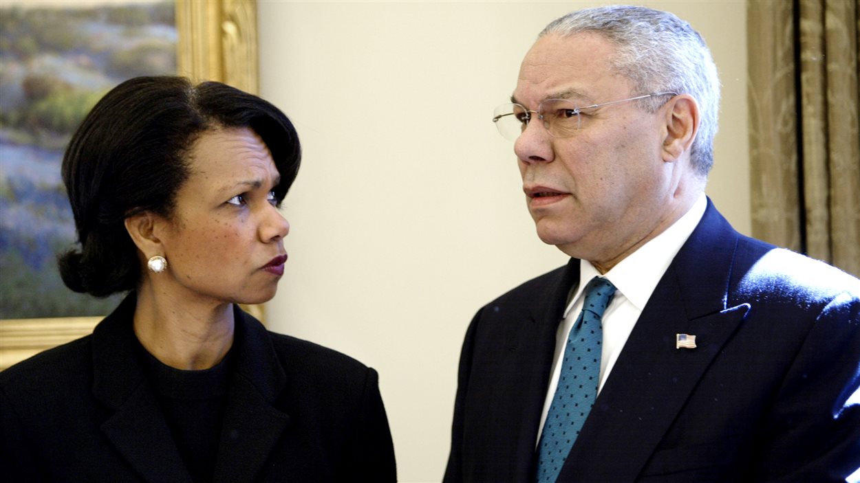 Condoleezza Rice et Colin Powell (archives)