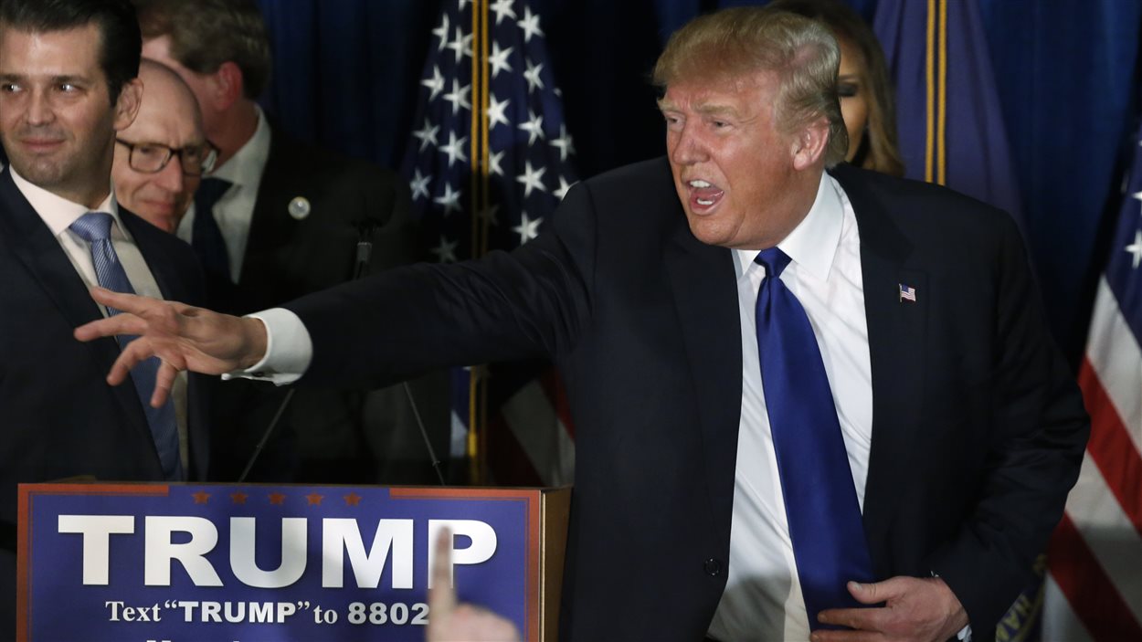 Donald Trump à Manchester, au New Hampshire, le 9 février 2016.