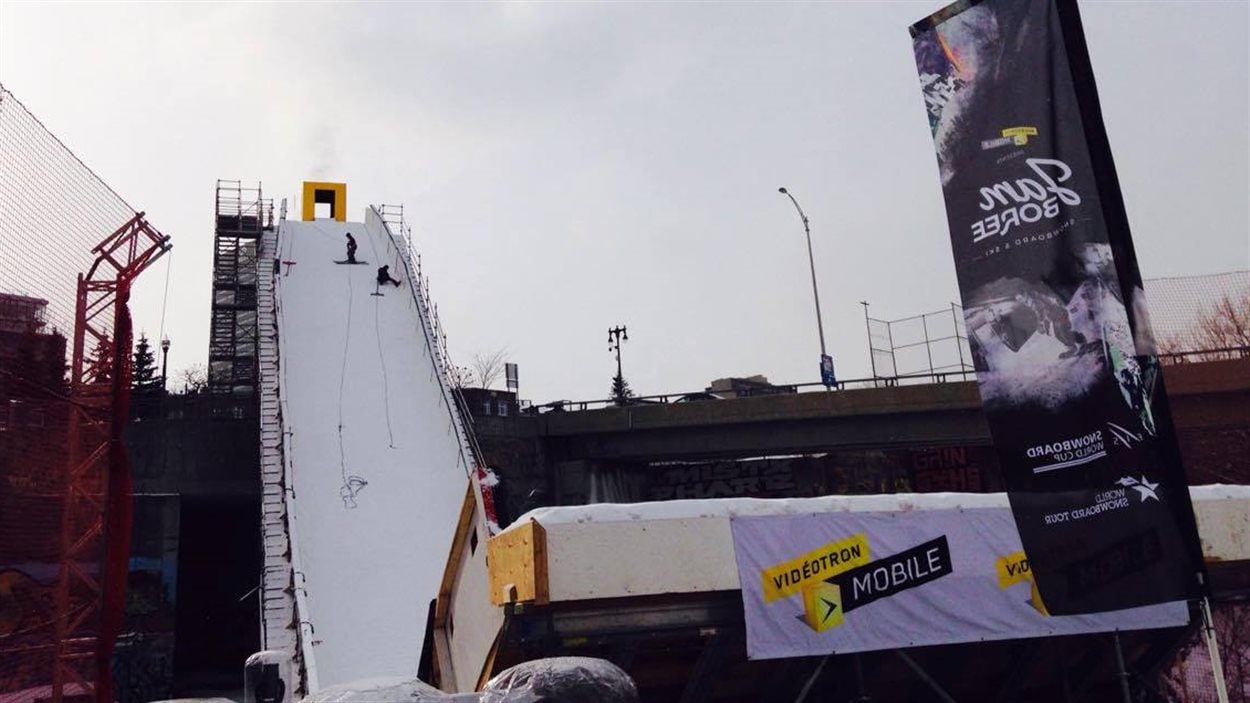 La nouvelle structure du big air mesure 39 mètres de hauteur et 91 mètres de longueur.