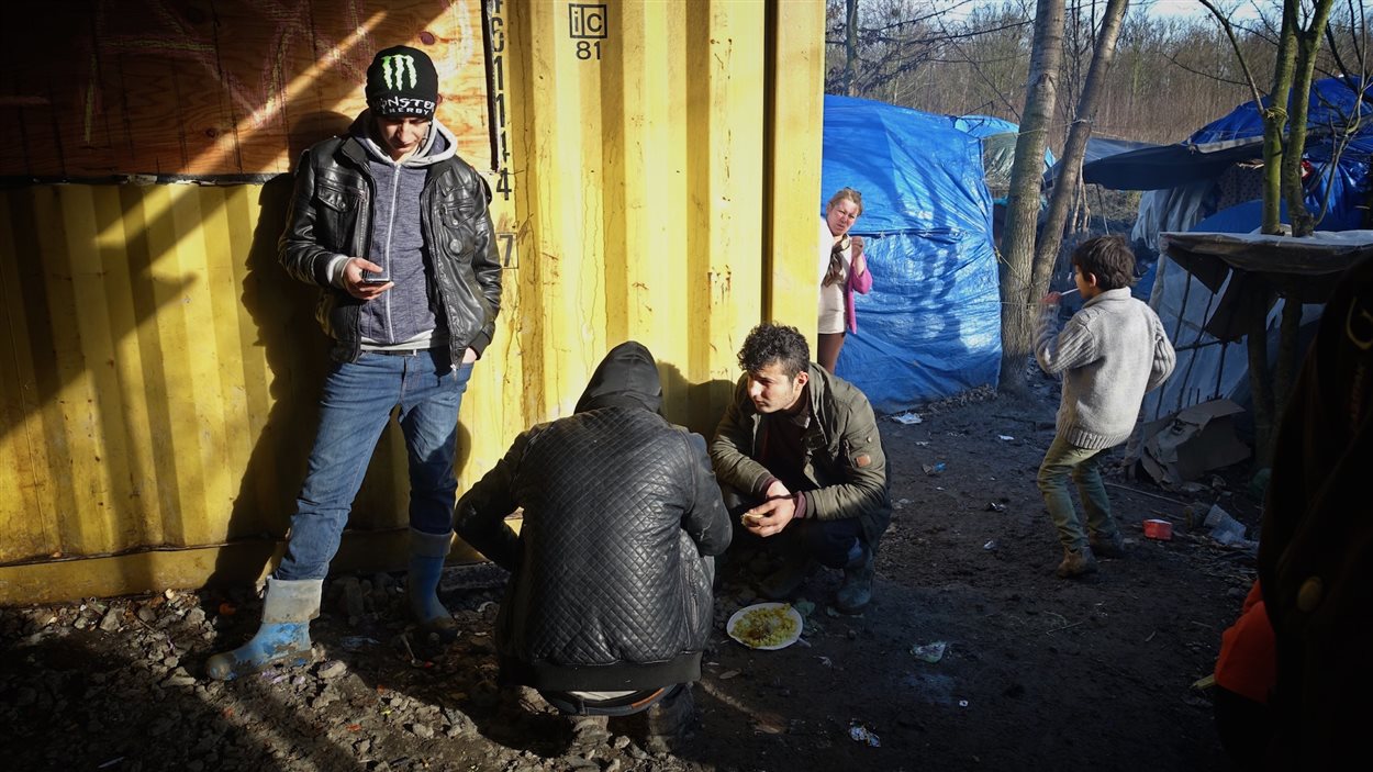 Le camp de réfugiés de Grande-Synthe, dans le nord de la France