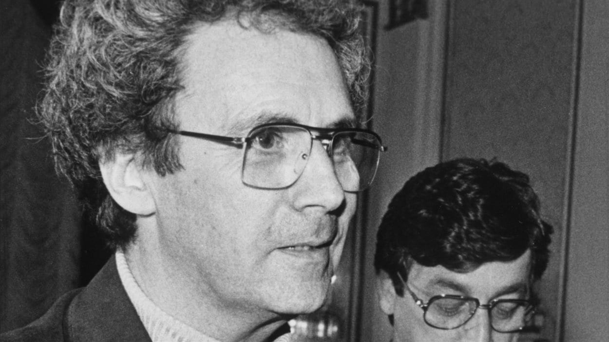 Claude Jutra à Québec, en 1984.