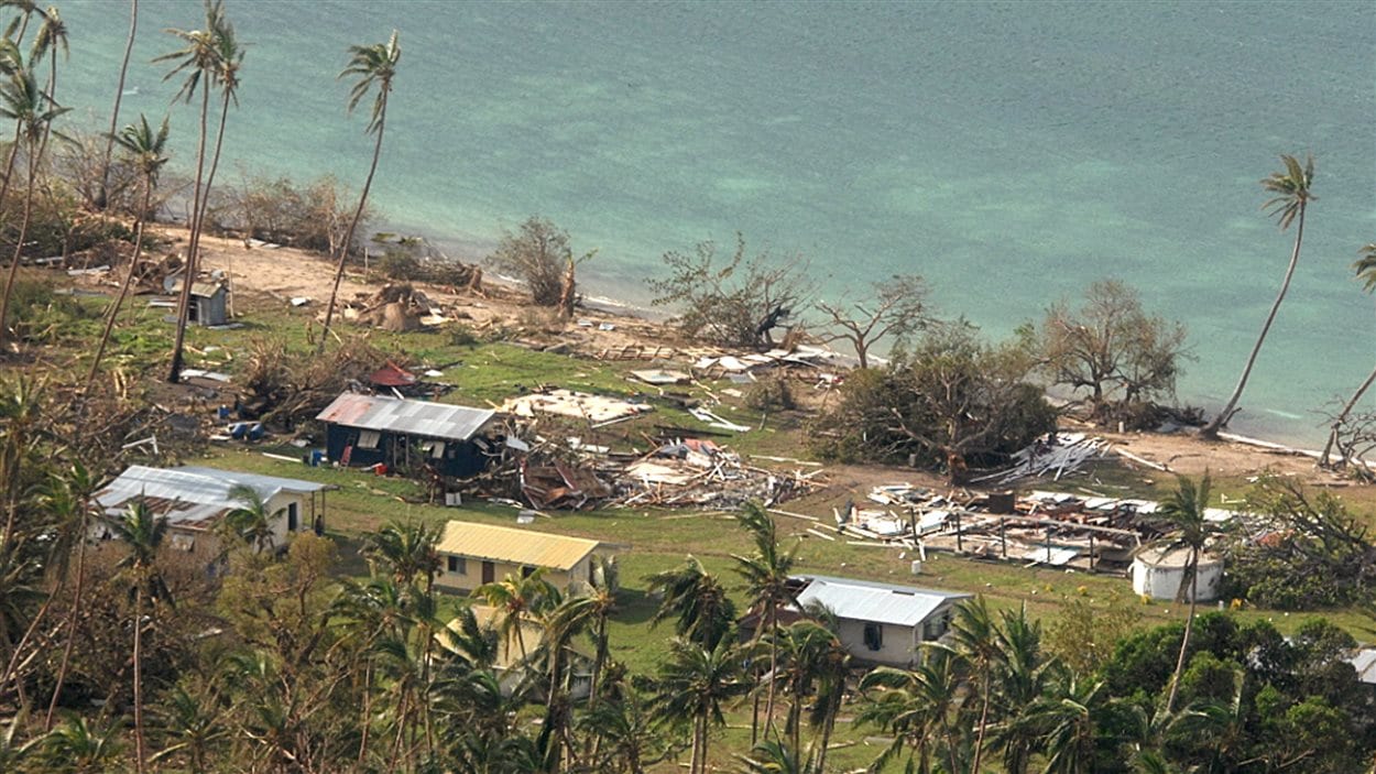 Le village de Susui aux îles Fidji a été particulièrement ravagé par le cyclone Winston.