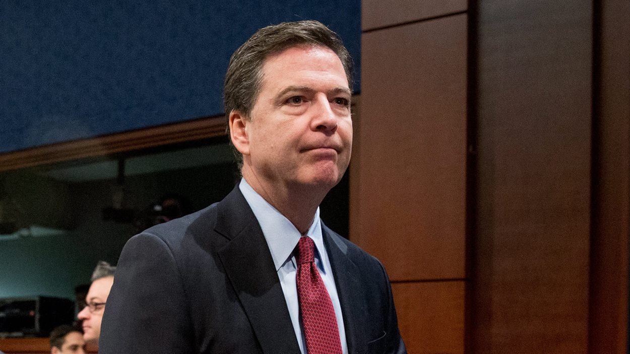 James Comey, le directeur du FBI, après avoir comparu devant une commission de la Chambre des représentants aux États-Unis