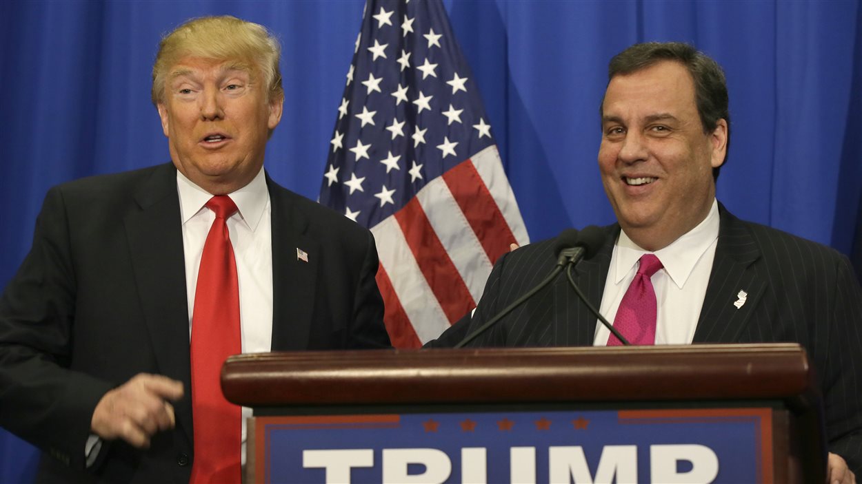 Chris Christie a annoncé son soutien à Donald Trump à Fort Worth, au Texas.