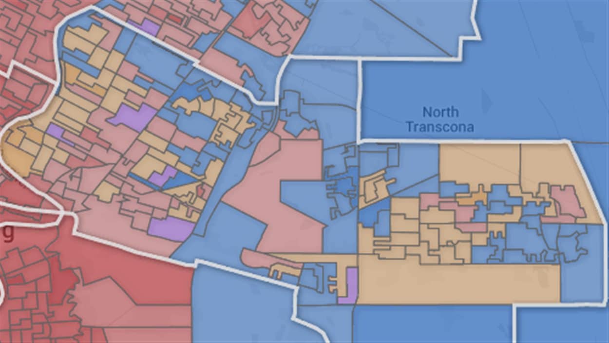 Résultats dans Elmwood-Transcona aux élections fédérales de 2015.