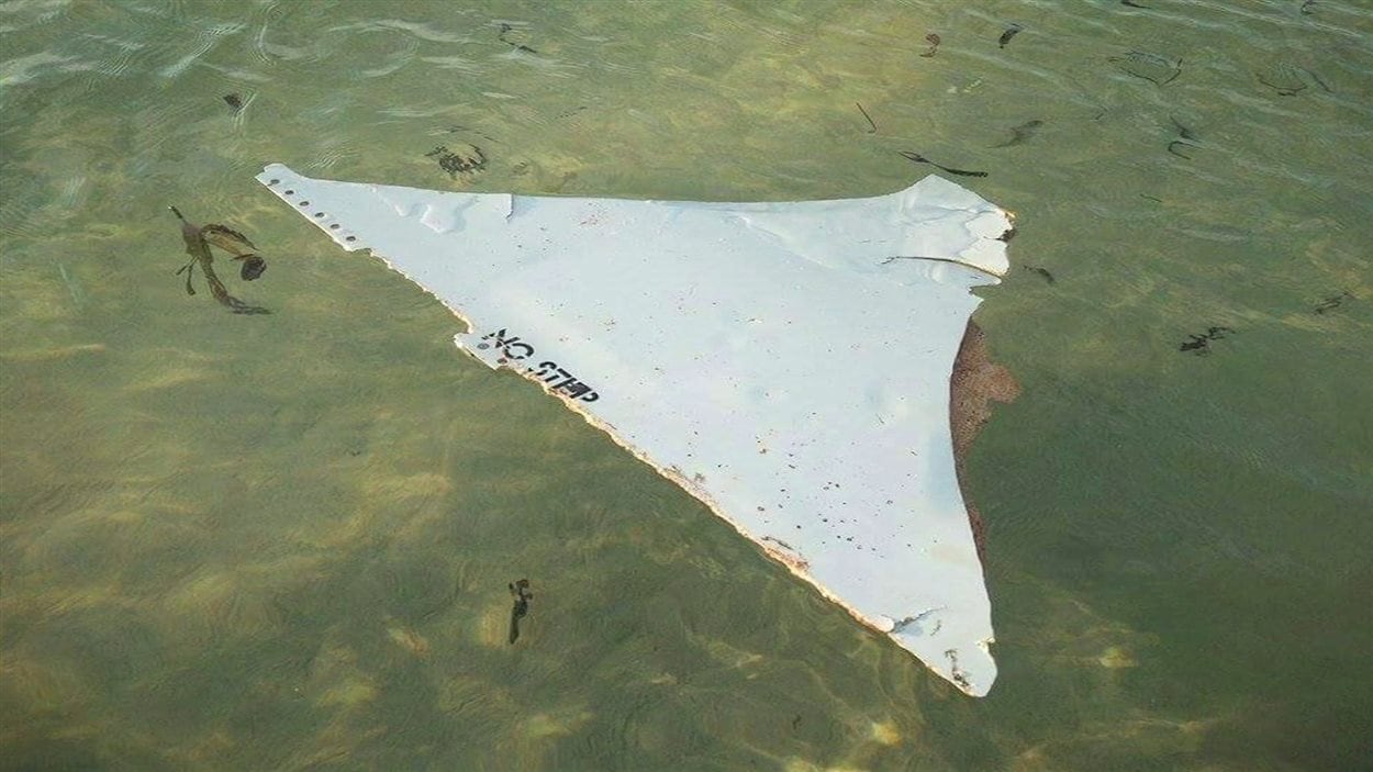 Un débris découvert dans le canal du Mozambique