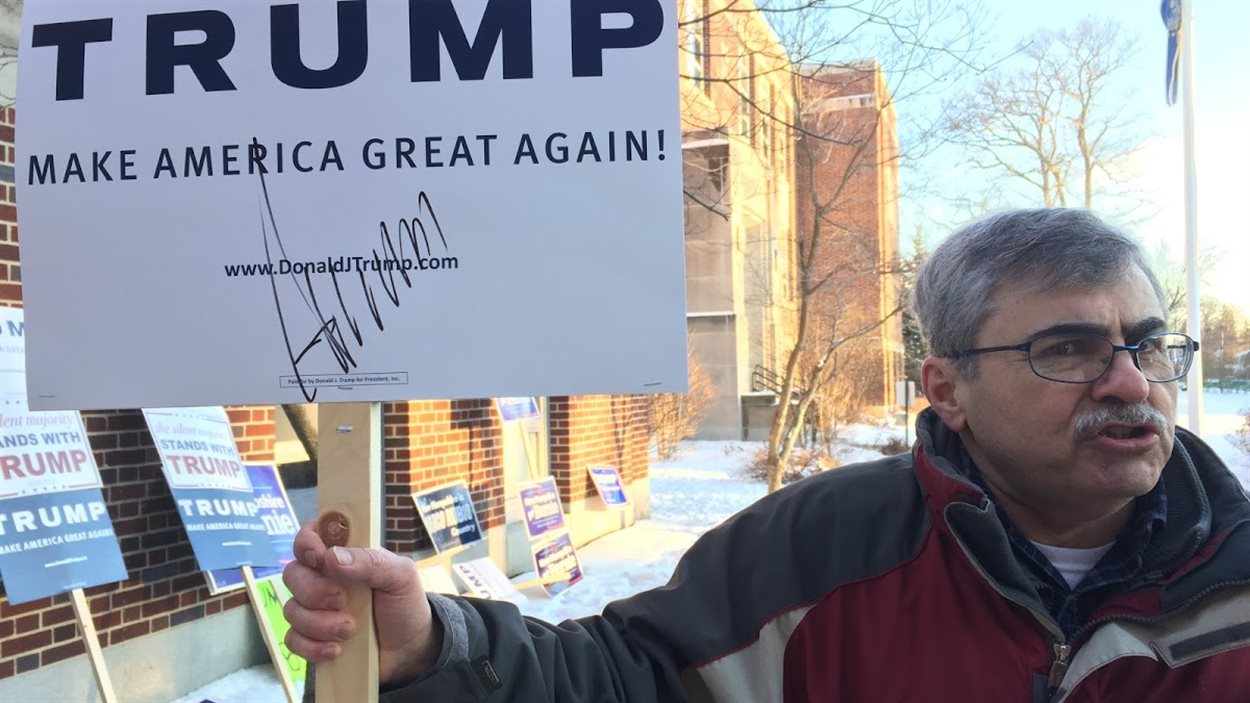 Un rassemblement pro-Trump à Nashua, au New Hampshire, lors des primaires du 9 février 2016.