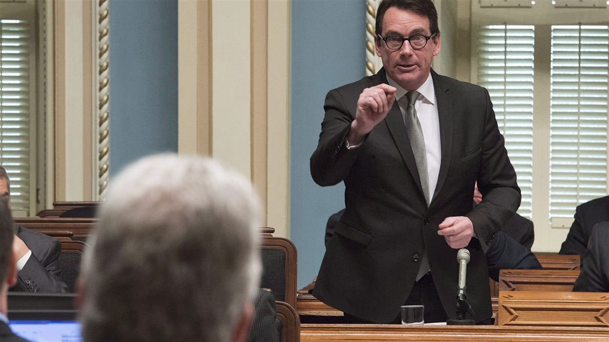 Pierre Karl Péladeau a réitéré l'opposition du Parti québécois au projet Énergie Est.