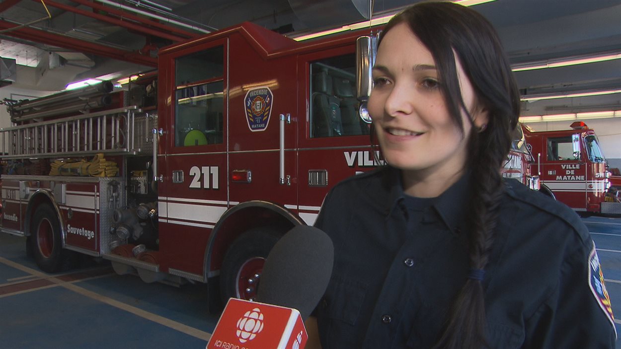 Nathalie Lévesque, pompière, Matane