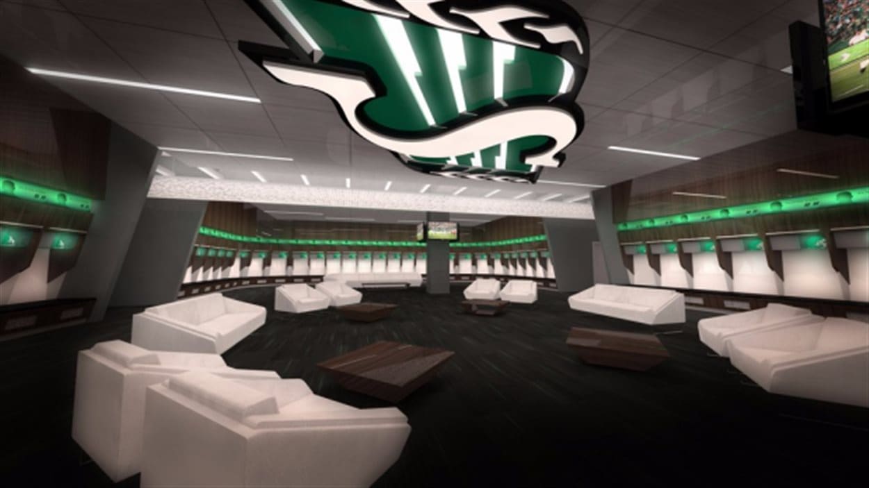 Les Roughriders ont publié des photos de leurs nouvelles installations au stade Mosaic de Regina.