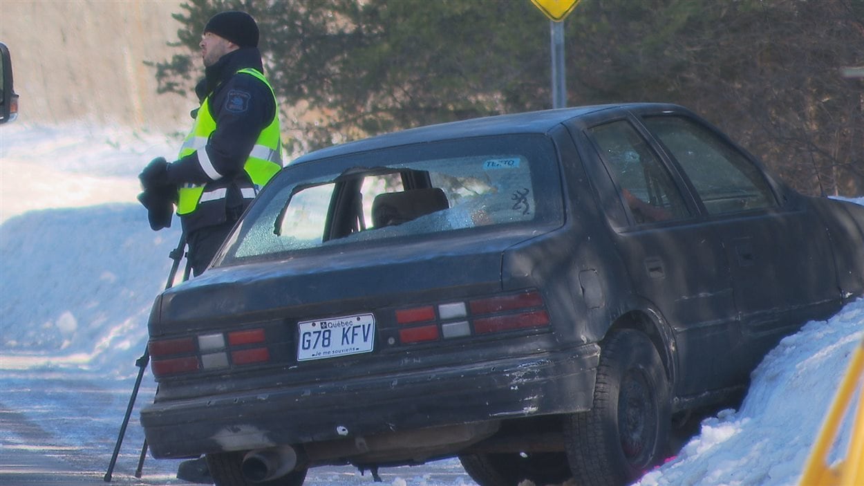 La voiture que conduisait Dave Tremblay