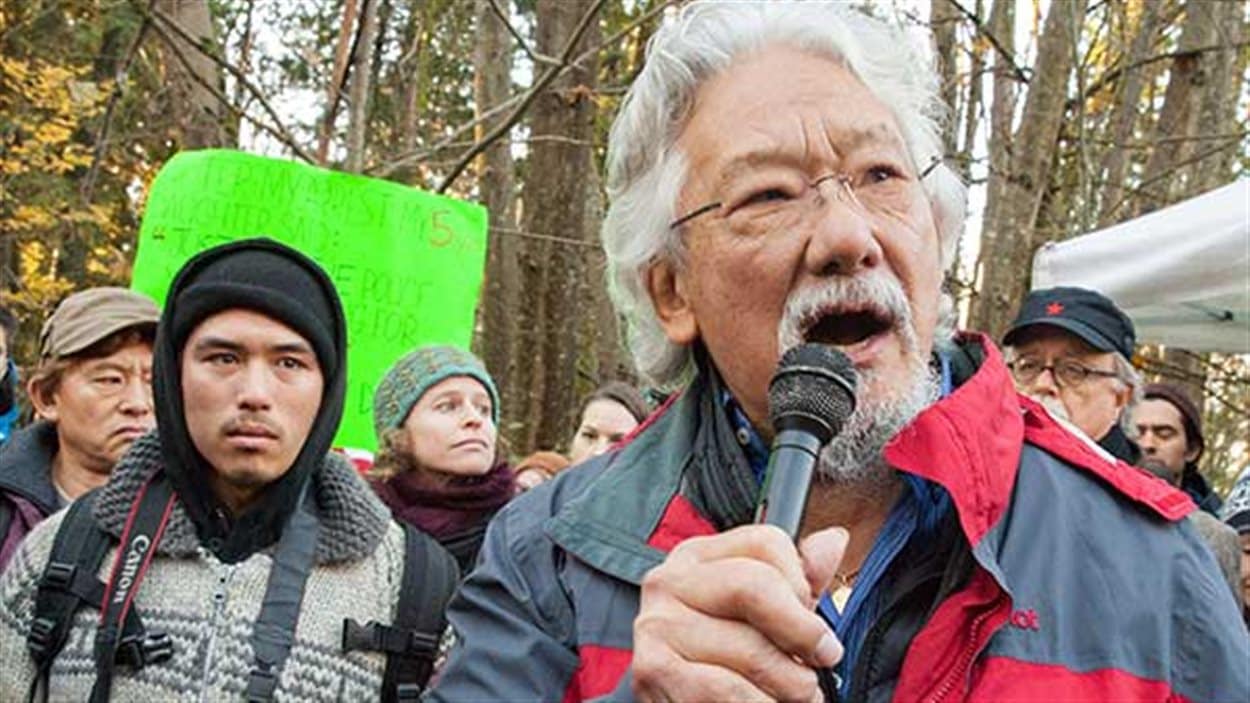 David Suzuki et son petit-fils Tamo Campos, de plus en plus impliqué dans les luttes environnementales